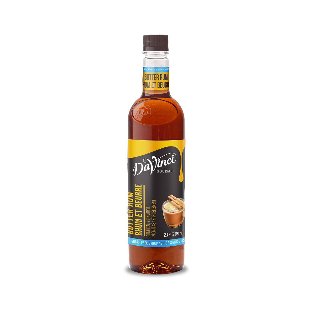 Sirop Aromatisé DaVinci 750 ml. | Rum et Beurre Sans Sucre